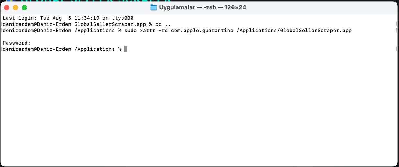 macOS Kurulum Görseli